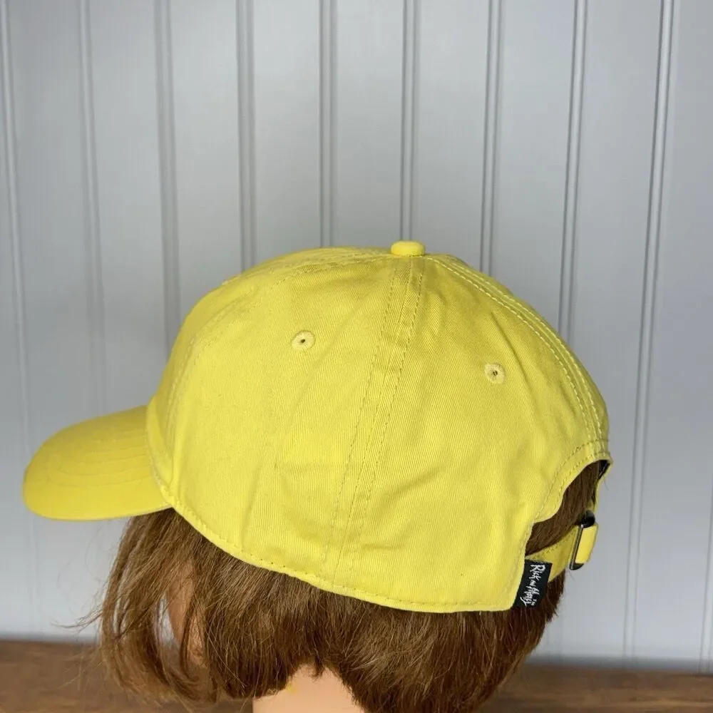Rick And Morty Yellow Hat Cap Bioworld Casual Lightweight Comfort Athletic